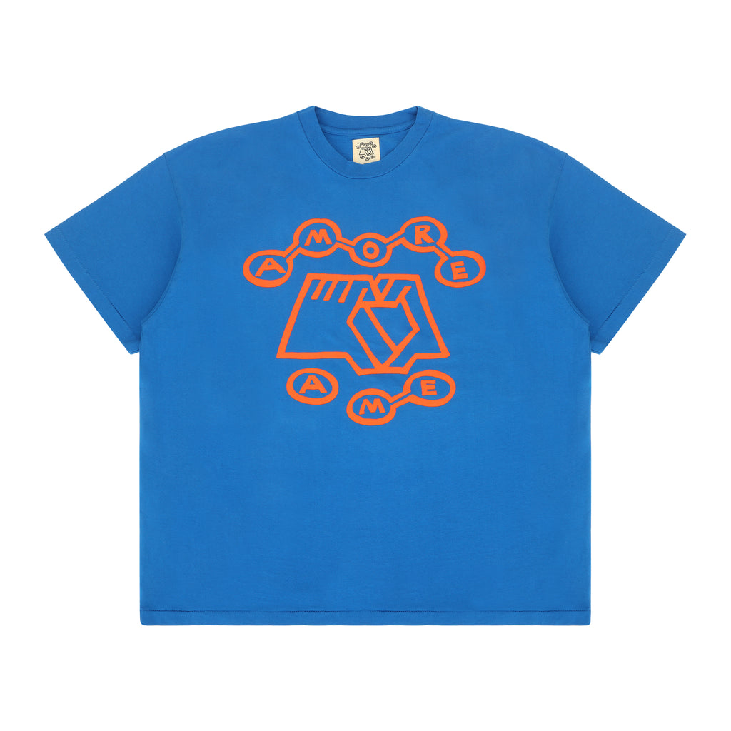 BLUE & ORANGE FLAGSHIP LOGO TEE